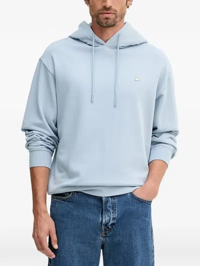 Benetton Drawstring Logo Hoodie In Multi