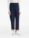 Benetton Drawstring Trousers In Blue
