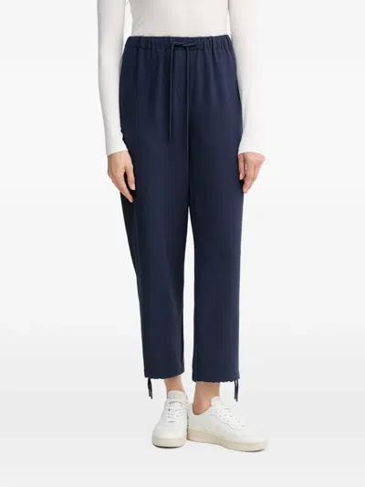 Benetton Drawstring Trousers In Blue