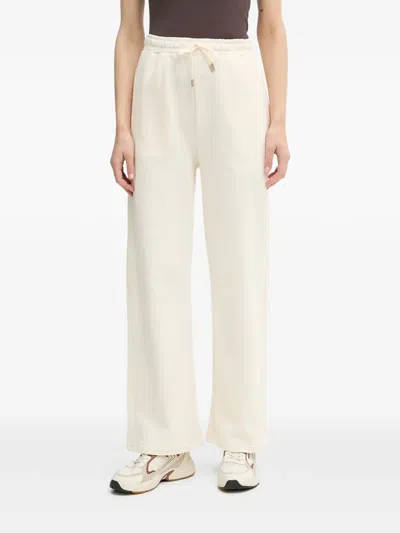 Benetton Drawstring Wide-leg Trousers In Gold