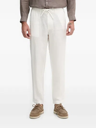 Benetton Drawstring-waist Trousers In White