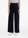 Benetton Elasticated Raw-cut Track Pants In Blue