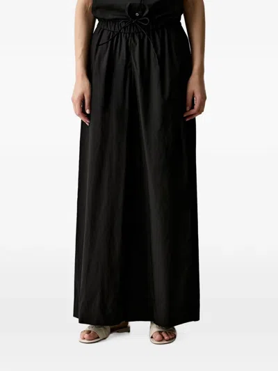 Benetton Elasticated-waist Palazzo Pants In Black