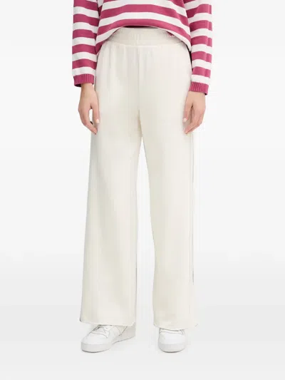 Benetton Elasticated-waist Raw-cut Track Pants In Neutral
