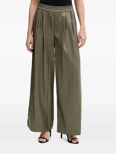 Benetton Elasticated-waist Trousers In Green