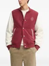 Benetton Embroidered Buttoned Jacket In Brown