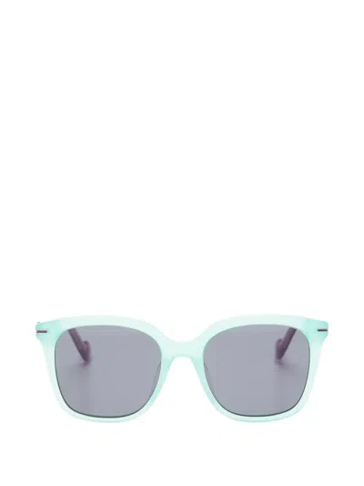 Benetton Kids' Florance Square-frame Tinted Sunglasses In Green