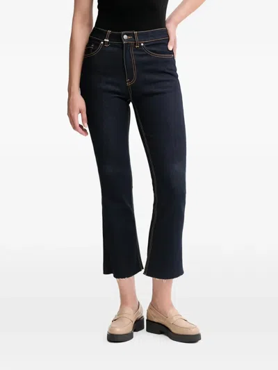 Benetton Frayed Jeans In Blue