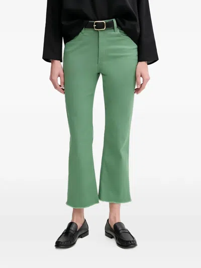 Benetton Frayed Trousers In Green