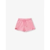Benetton Babies'  Fuchsia Pink Brand-embroidered Organic Cotton-jersey Shorts 18 Months - 6 Years