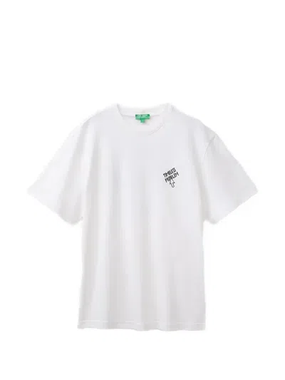 Benetton Graphic-print T-shirt In White