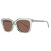Benetton Green Resin Sunglasses In White