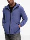 Benetton Hooded Jacket In Blue