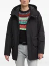 Benetton Hooded Pocket Jacket In Black