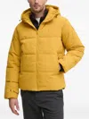 Benetton Hooded Zip-fastening Jacket In Yellow