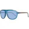 Benetton Blue Injected Sunglasses In Blue