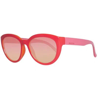 Benetton Injected Women's Sunglasses In Red