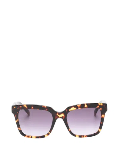 Benetton Jesi Square-frame Sunglasses In Brown