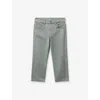 Benetton Khaki Straight-leg Regular-fit Cotton Trousers 18 Months-5 In Green