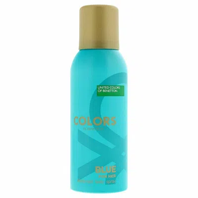Benetton Ladies Colors De  Blue For Her Deodorant 5.0 oz Fragrances 8433982006449 In Transparent