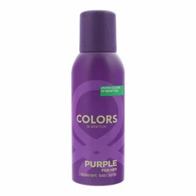 Benetton Ladies Colors De Purple Deodorant 5.0 oz Fragrances 8433982007781 In Transparent