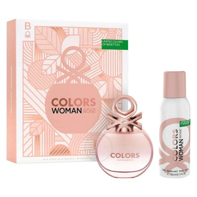 Benetton Ladies Colors De Rose Gift Set Fragrances 8433982024740