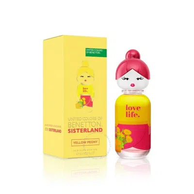 Benetton Ladies Sisterland Yellow Peony Edt 2.7 oz Fragrances 8433982024122