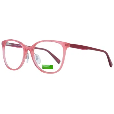 Benetton Ladies' Spectacle Frame  Beo1027 52283 Gbby2 In Pink