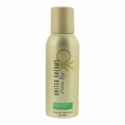 Benetton Ladies United Dreams Dream Big For Her Deodorant Spray 5.1 oz Fragrances 8433982005404 In Gold