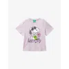 Benetton Lilac Peanuts Relaxed-fit Cotton T-shirt 18 Months-5 Year In Purple