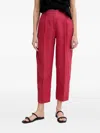 LINEN STRAIGHT TROUSERS