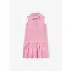 Benetton Logo-embroidery Sleeveless Cotton Polo Dress 6-14