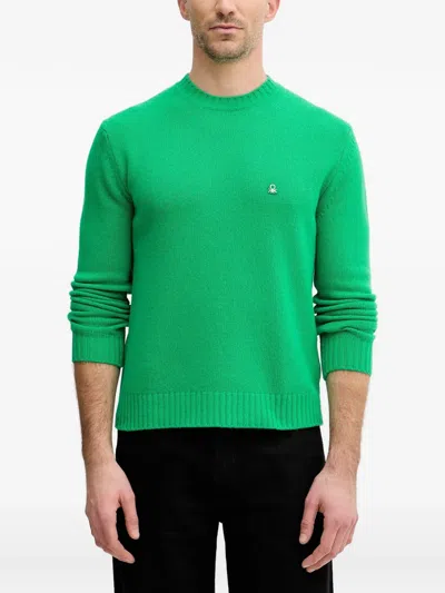 Benetton Logo-patch Sweater In Multi