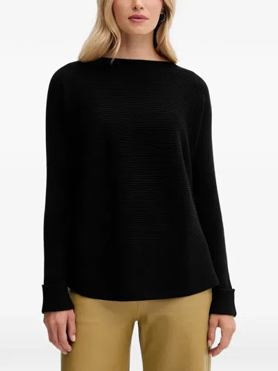 Benetton Long-sleeve Sweater In Black