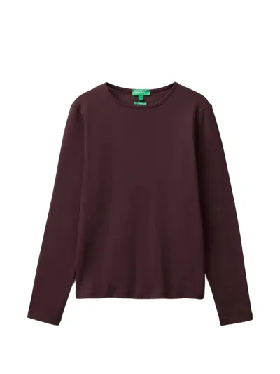 Benetton Long-sleeve T-shirt In Brown