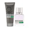 Benetton Men's United Dreams Aim High Gift Set Fragrances 8433982012372 In Multi