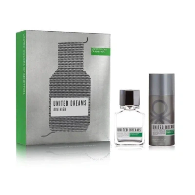 Benetton Men's United Dreams Aim High Gift Set Fragrances 8433982024757 In N/a