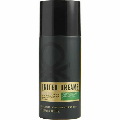 Benetton Men's United Dreams Dream Big For Men Deodorant 5.1 oz Fragrances 8433982005329 In Transparent