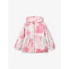 Benetton Multicolor Abstract-print Jersey-lined Shell Rain Jacket 18 Month In Multicolor