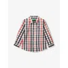 Benetton Multicolor Check-print Long-sleeve Cotton-poplin Shirt 18 Months - 6 In Multicolor