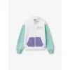 Benetton Multicolor Glitter Graphic-print Contrast Cotton Sweatshirt 6-14 In Multicolor