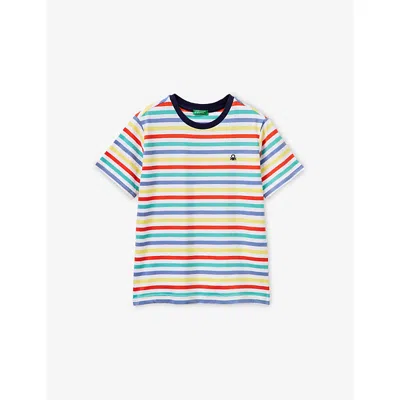 Benetton Kids' Multicolor Striped Cotton T-shirt 6-12