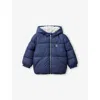 Benetton Brand-embroidery Padded Shell Jacket 3-6 Y In Night Blue