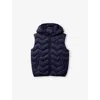 Benetton Logo-patch Quilted Shell Gilet 18 Months-6 Year In Night Blue