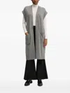 Benetton Open Front Cardigan In Gray