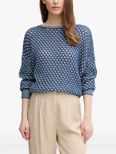 Benetton Openwork Knitwear In Blue