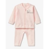 Benetton Babies'  Pale Pink Branded Organic Cotton-jersey Tracksuit 1-18 Months