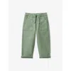 Benetton Patch-pocket Straight-leg Cotton-blend Jogging Bottoms 18 Months  - 6 Years Sage Green In Sage Green