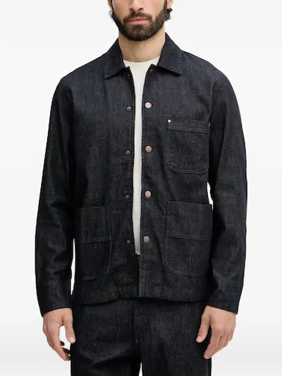 Benetton Patch-pocket Denim Shirt In Multi