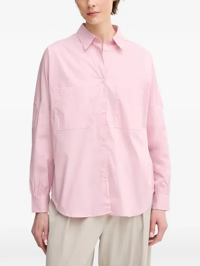 Benetton Patch-pocket Shirt In Pink